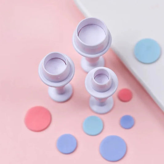 Circular Press Cookie Molds Kitchen Baking Geometric Cake Decoration Peaceful Pleasures Health and Wellness