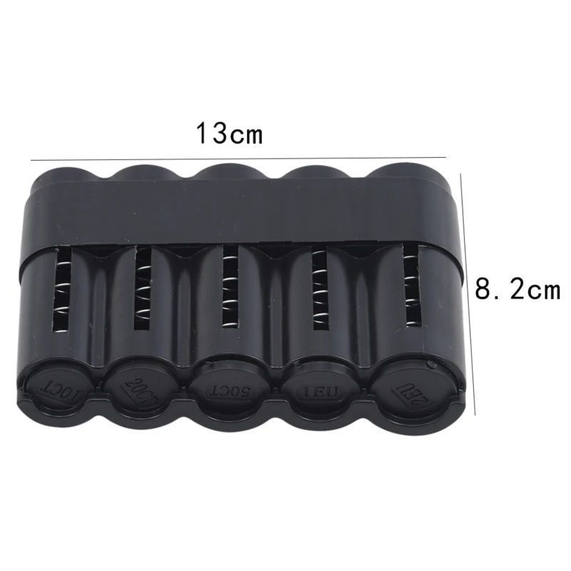 Coin Box Plastics Small Change Euro Multi Layer Stacking High-capacity Convenient Practical and User-friendly Storage Box Peaceful Pleasures Health and Wellness