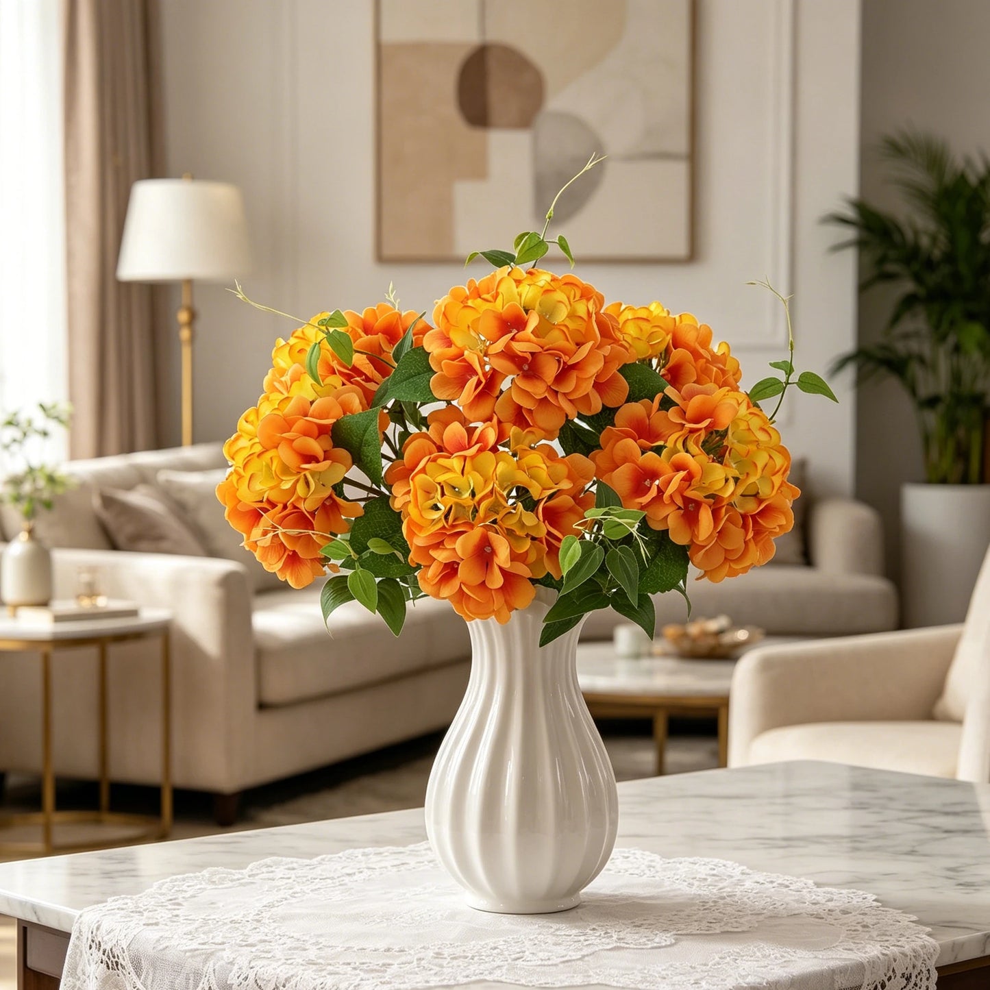 Artificial Silk Hydrangea Flowers | Wedding & Home Decor