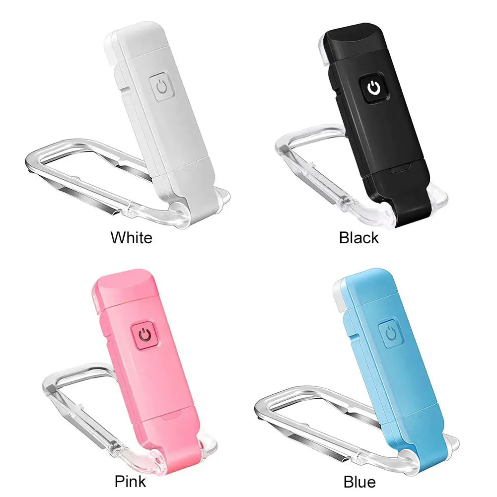 LED USB Rechargeable Clip Book Light – Eye Protection Reading
