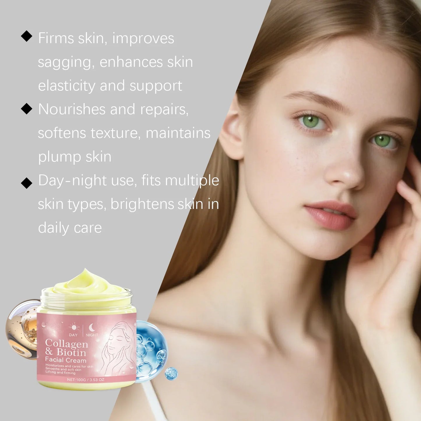 Hydrating Day & Night Face Cream – Firming & Brightening 100g