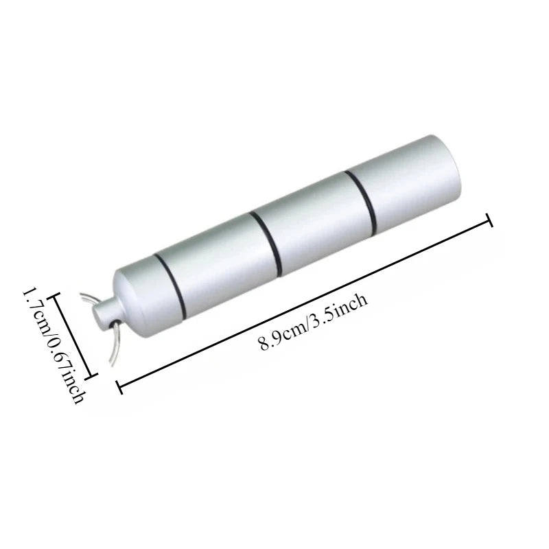 Mini Aluminum Waterproof Pill Box Portable Sealed 3 Hour Grid Daily Organizer Travel Medical Vitamin Fish Oil Peaceful Pleasures Health and Wellness