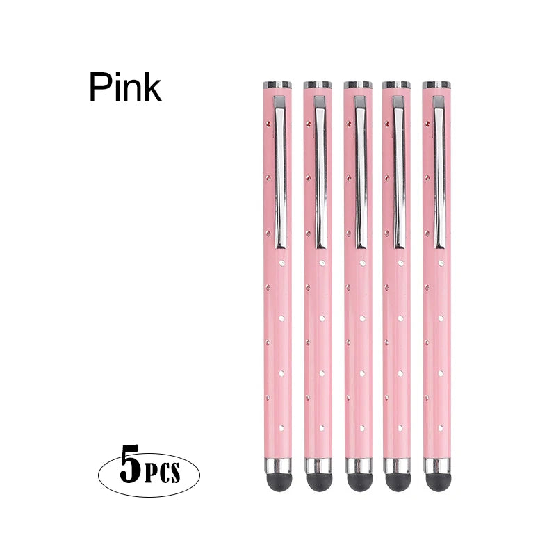 8.0 Mantianxing Capacitance Universal Stylus Pen Mobile Phone Touch Screen Accessories Metal Xiaomi Capacitive Pen Tablet Iphone Peaceful Pleasures Health and Wellness Pink(5pcs)