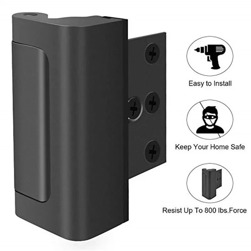 Door Lock Home Security Easy Install Latch Device Childproof