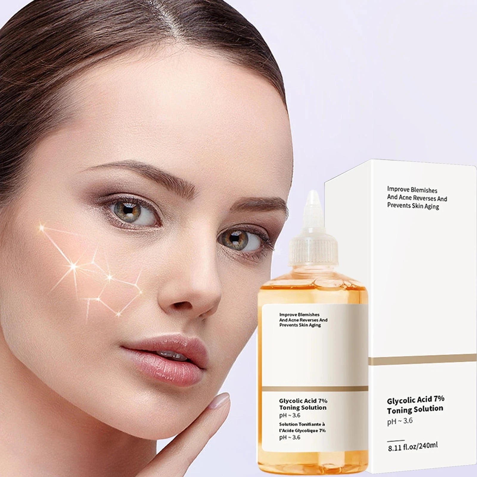 Glycolic Acid 7% Exfoliating Toner – Pore-Minimizing 240ml Exfoliating Toner Peaceful Pleasures Health and Wellness