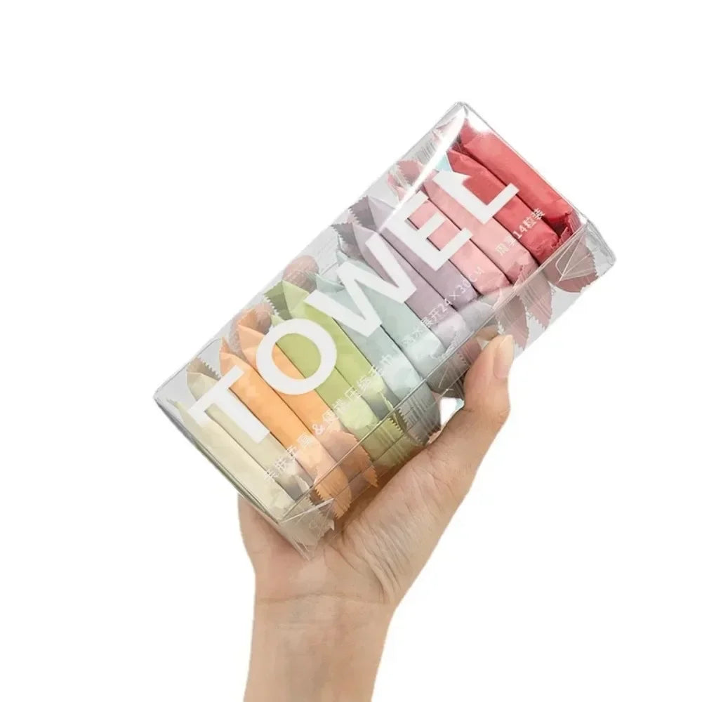 Disposable Compressed Travel Face Towels | 100% Cotton 7 & 14 Pack