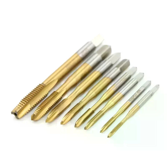 HSS Metric Thread Tap Set M2–M8 Straight Flute Screw Plug Tap Thread Tap Peaceful Pleasures Health and Wellness