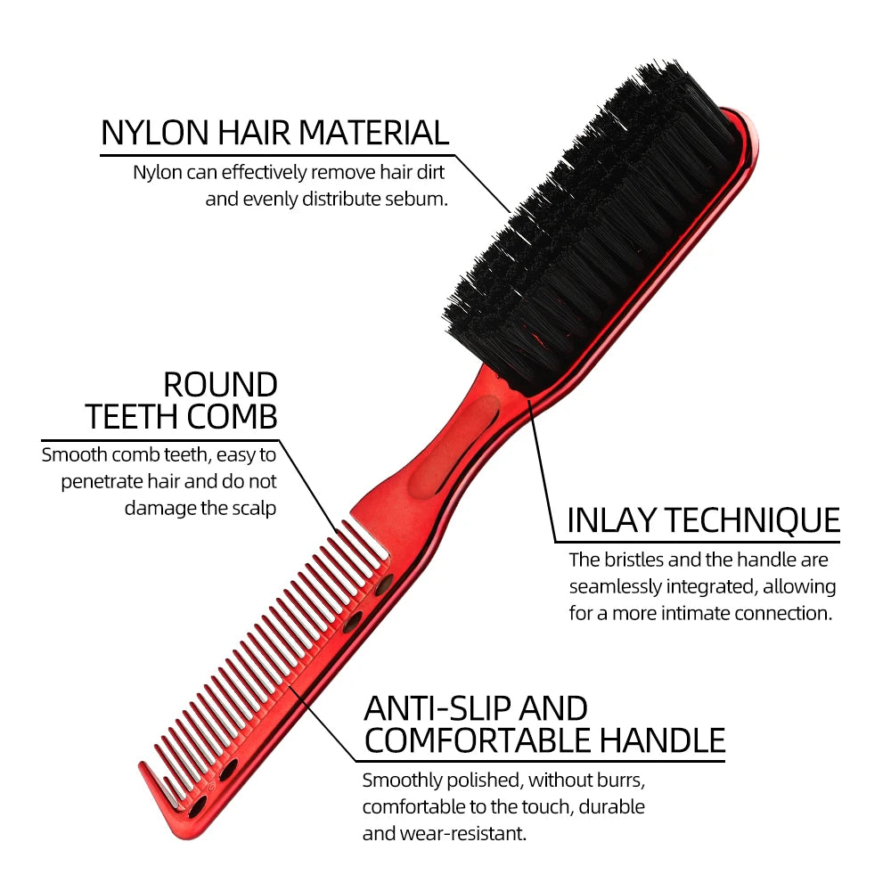 Salon Barber Beard Comb Two-sided Men's Shaving Brush Beard Brushes Salon Hairdressing Hair Styling Tool High-Qualit Peaceful Pleasures Health and Wellness