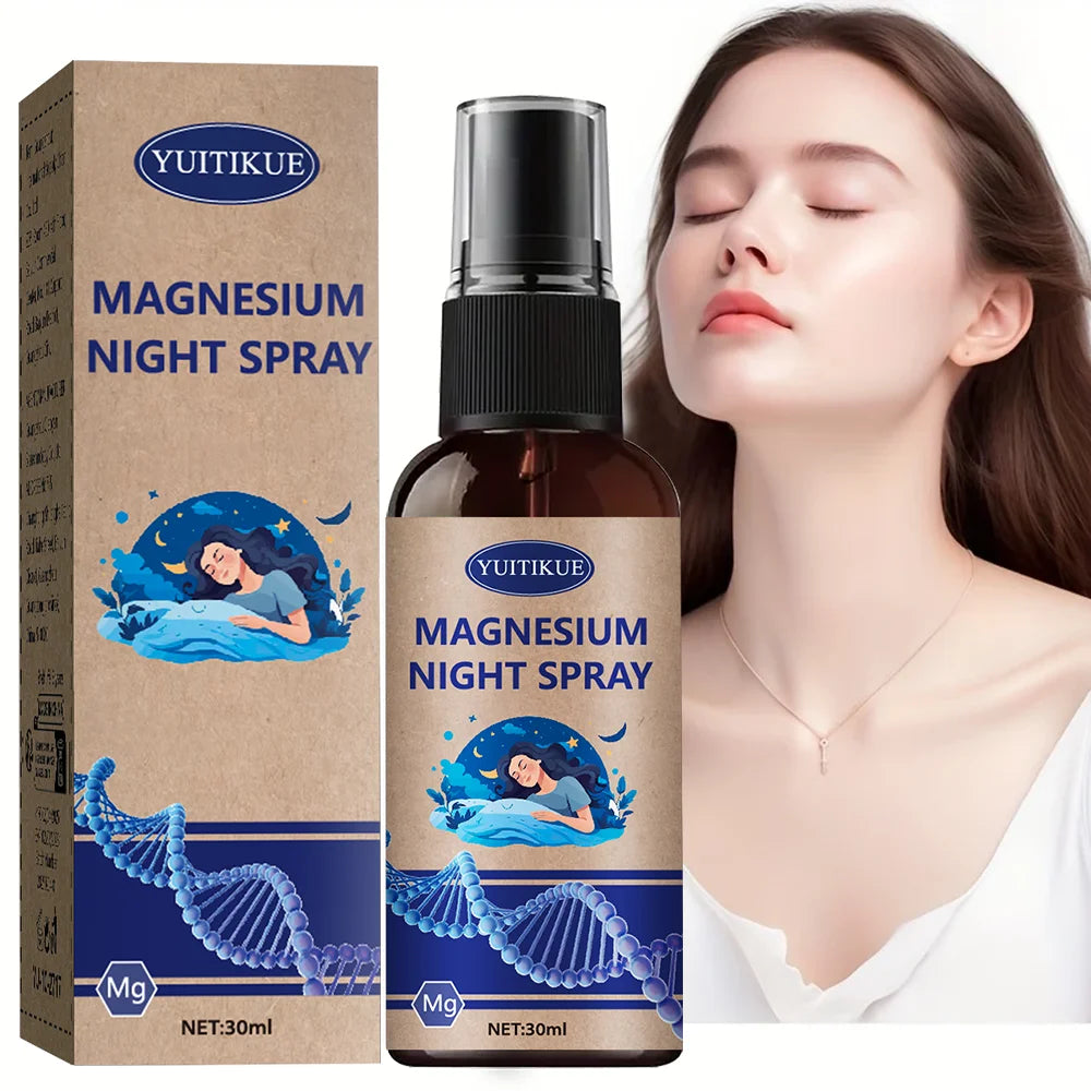 Magnesium Night Spray with Lavender Oil – Sleep & Relaxation Magnesium Sleep Spray Peaceful Pleasures Health and Wellness