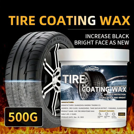 Car Tire Blackening Coating Paste – Gloss & Waterproof 500g Tire Coating Paste Oasis Select