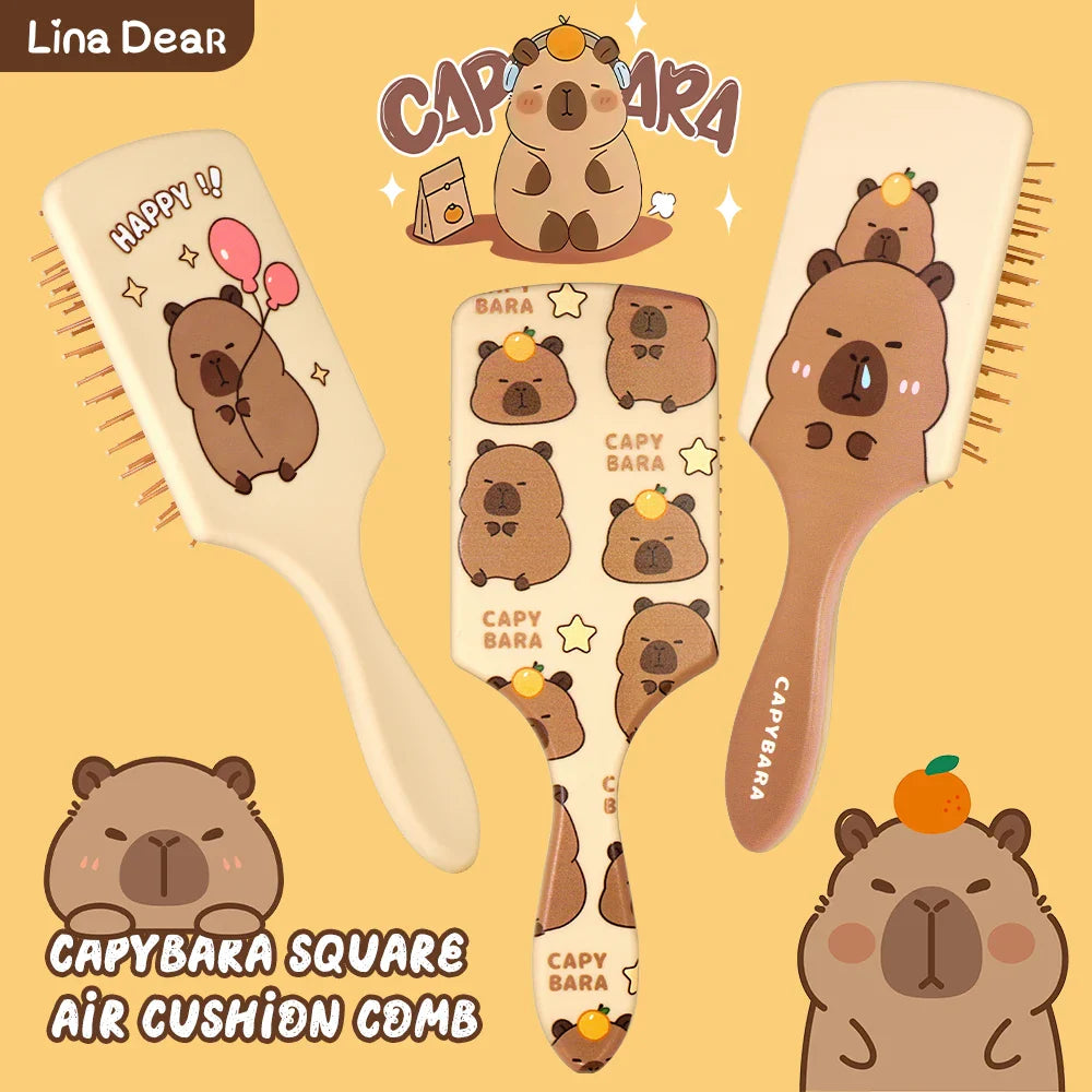 Capybara Air Cushion Hair Brush – Cute Cartoon Design