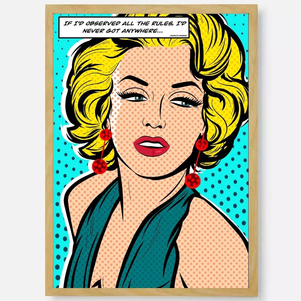 Abstract Pop Roy Lichtenstein Poster HD art sticky wall waterproof home living room bedroom bar aesthetic decoration Peaceful Pleasures Health and Wellness z4 15X20cmNoframe