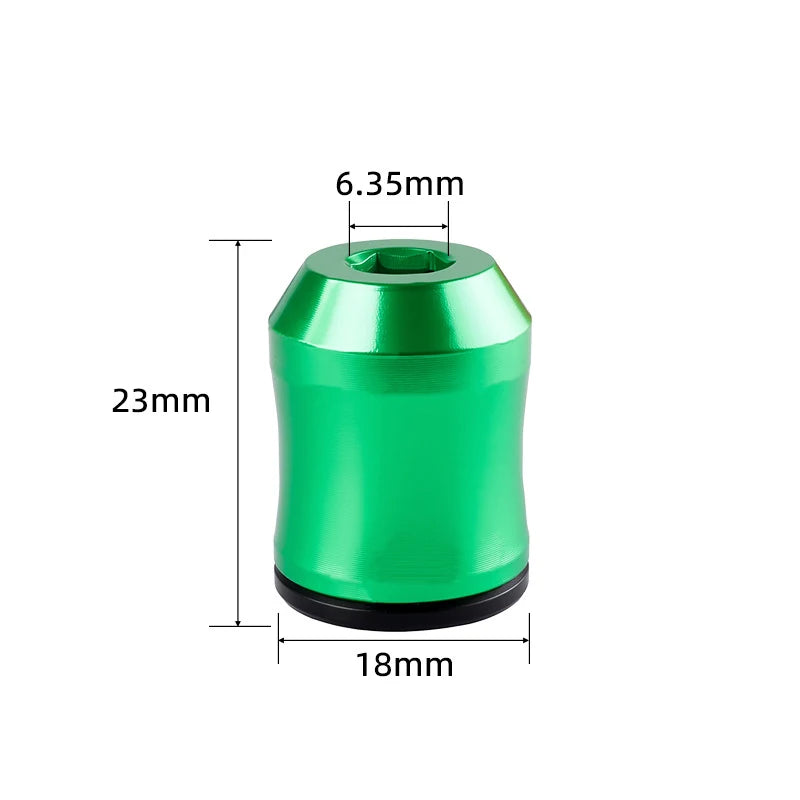 Magnetic Screw Rings Magnetized Ring Screwdriver Bit Aluminum Alloy 6.35mm Shank Screw Bit Magnetic Magnetizer Replacement Peaceful Pleasures Health and Wellness Green