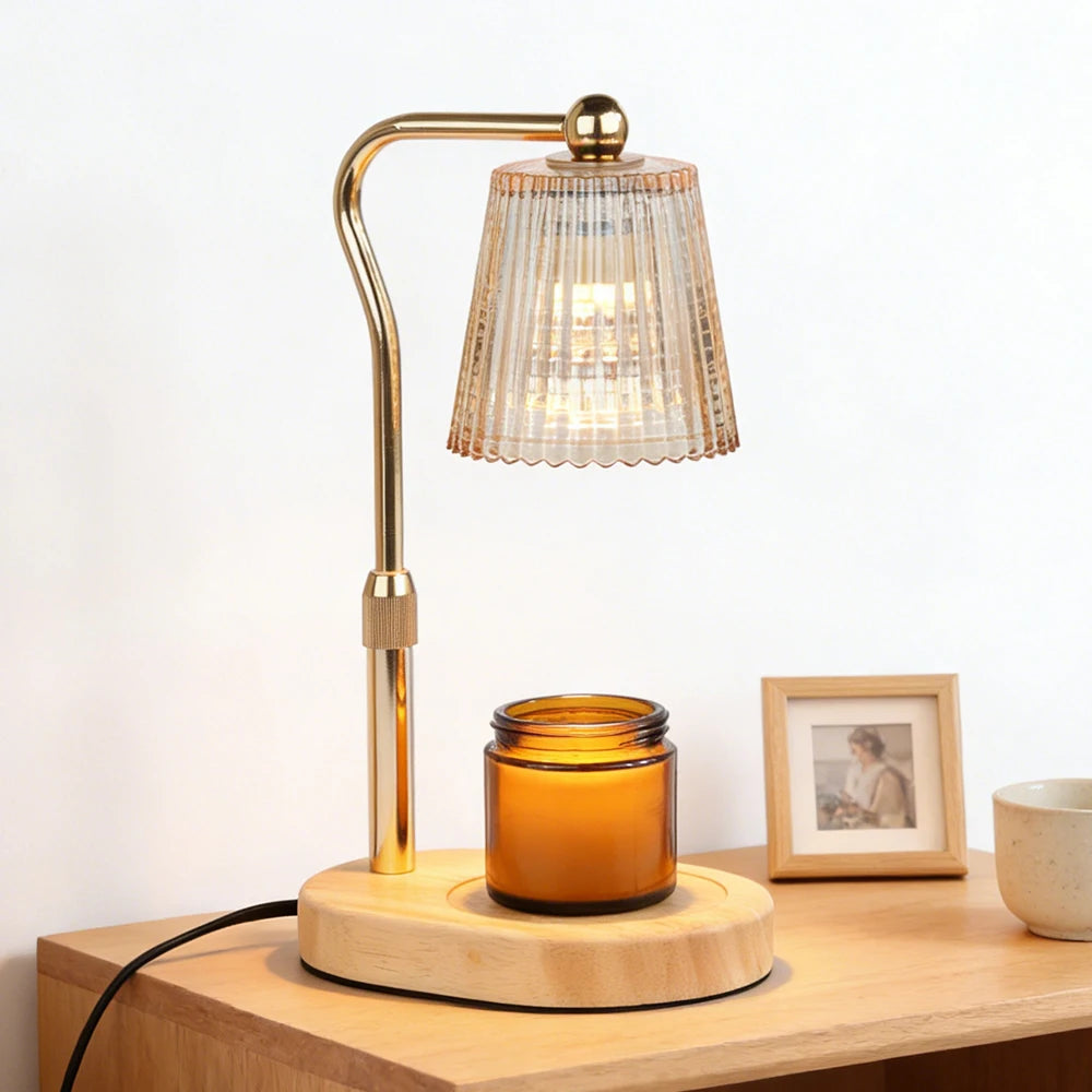 Stripe Candle Warmer Lamp | Dimmable Aromatherapy Ambient Light