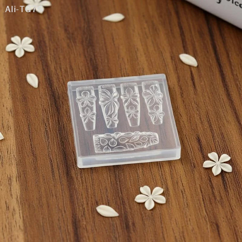 3D Flower Silicone Nail Art Mold – Reusable Petal DIY Template