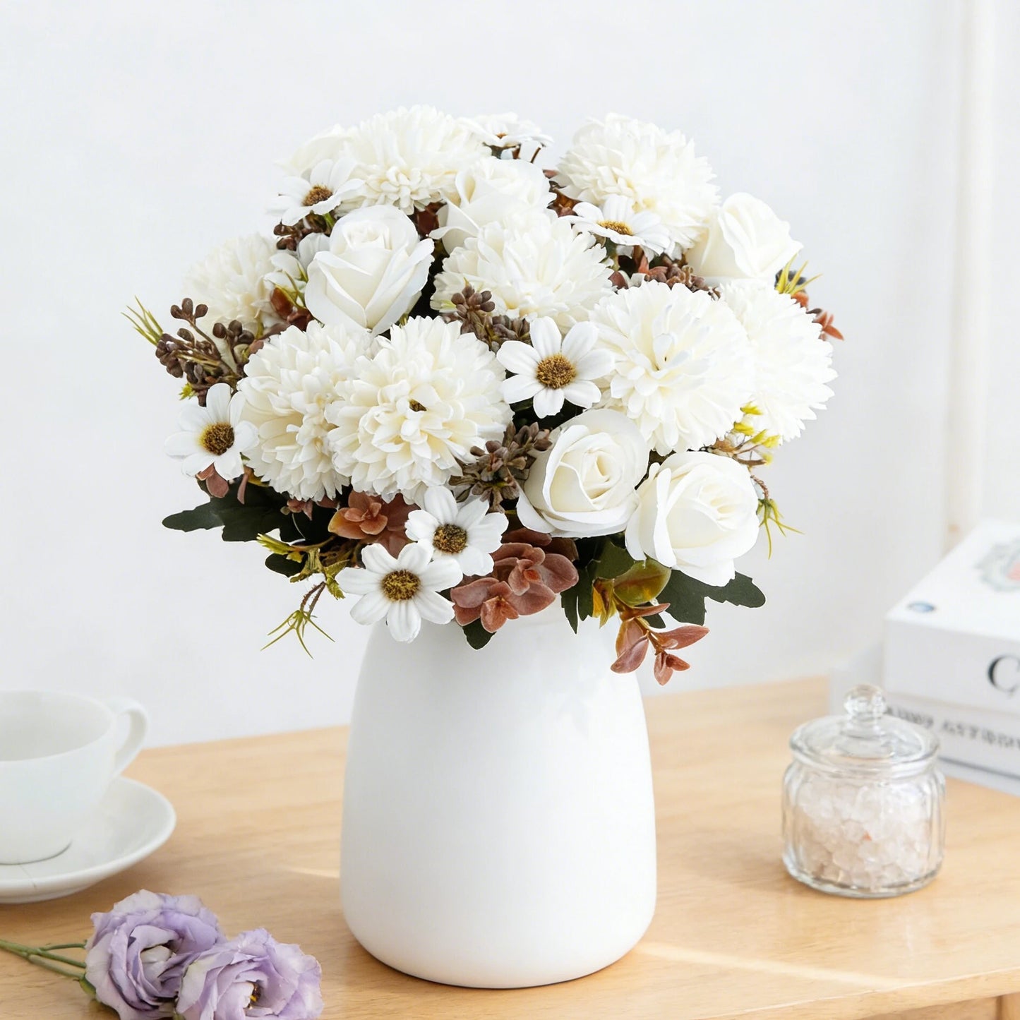 Artificial Silk Rose Bouquet – Wedding & Home Décor Flowers