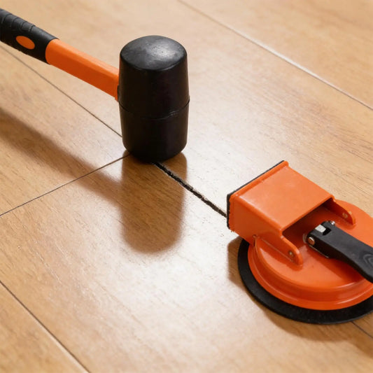 Floor Gap Fixer Tool Heavy Duty Crevice Scraper with Rubber Mallet Fix Floor Gaps for Hardwood Dent Scratch Crack Construction Peaceful Pleasures Health and Wellness China Mainland