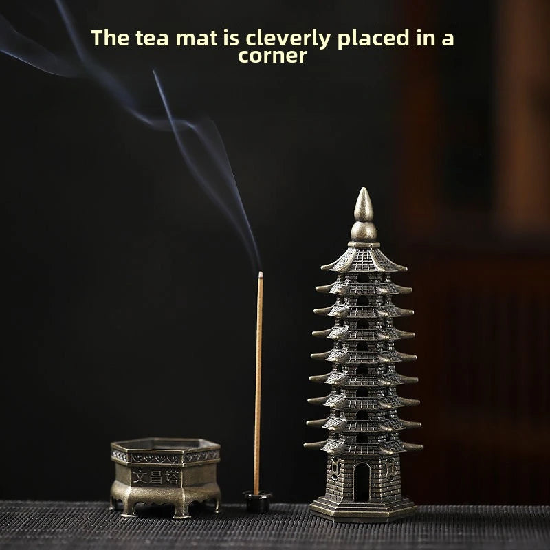 Feng Shui Vertical Incense Burner 3D Model China Wenchang Pagoda Home use incense burner holder Home Decoration Metal Handicraft Peaceful Pleasures Health and Wellness