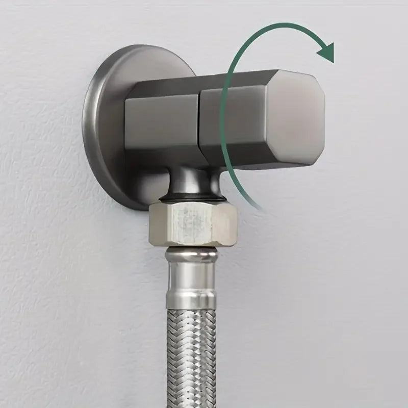 Mini Brass Tee Valve – Gold & Silver, Universal Threads
