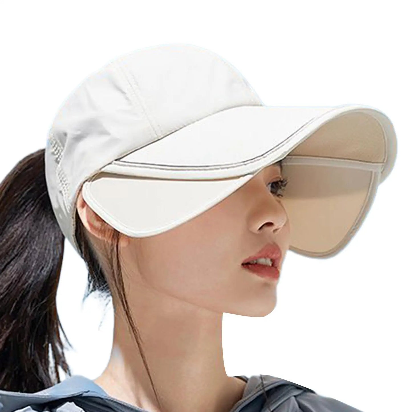 Wide Brim UV Sun Visor Hat – Breathable Adjustable Unisex