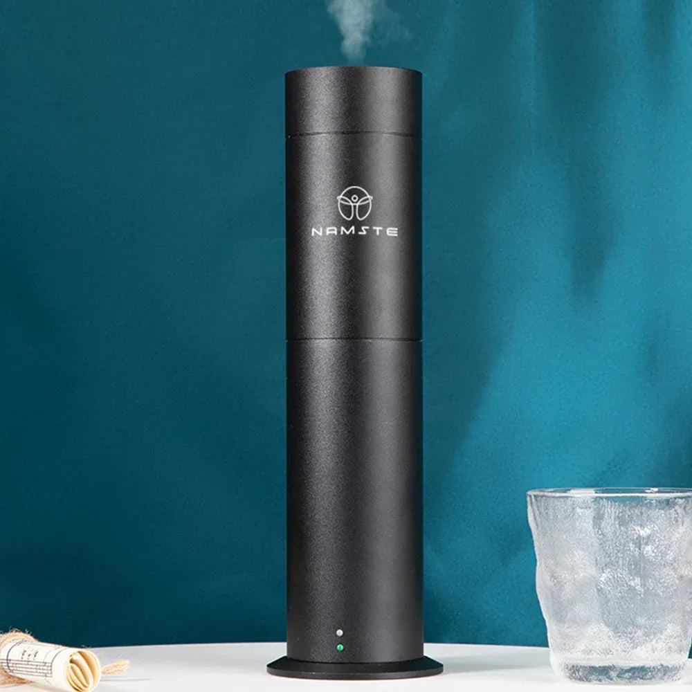 NAMSTE Metal Luxury Essential Oil Diffuser – 200m³ Aroma Oasis Peaceful Pleasures Health and Wellness