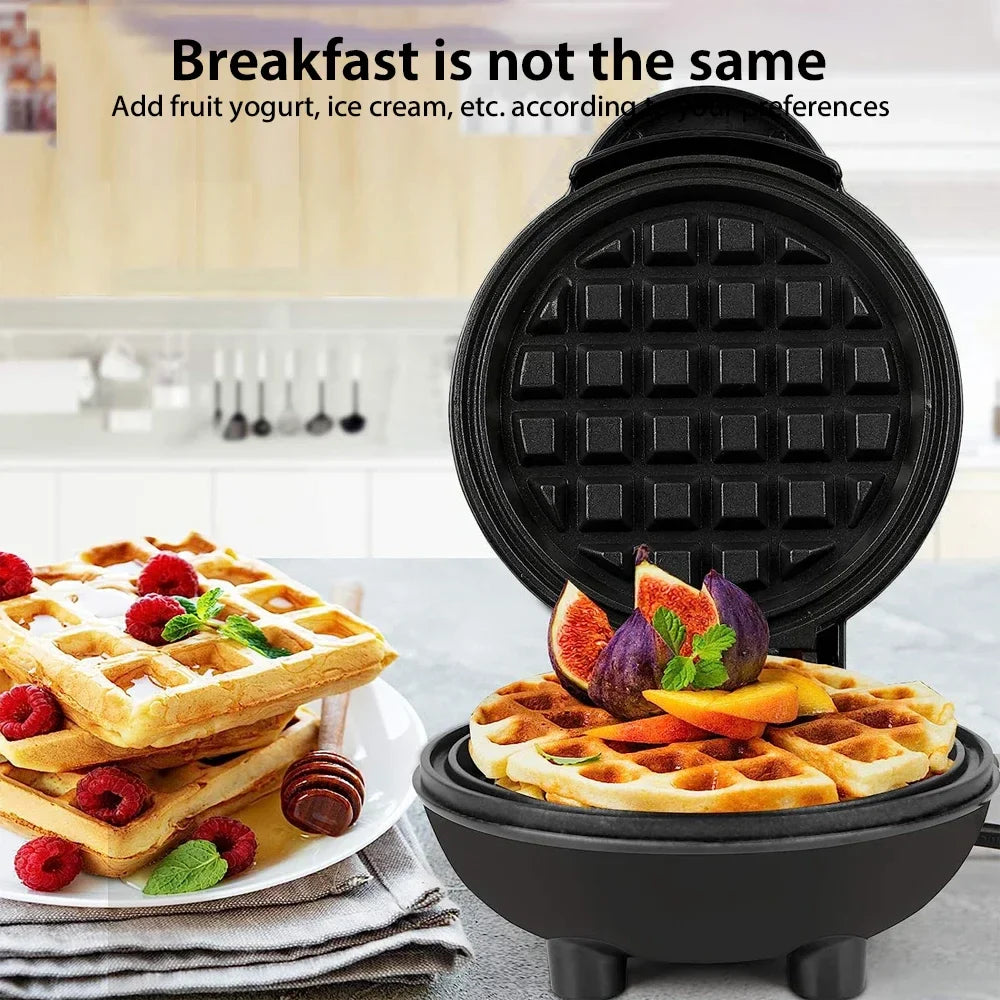 URGGU 350W Mini Waffle Maker – Non-Stick Pancake & Bubble Egg
