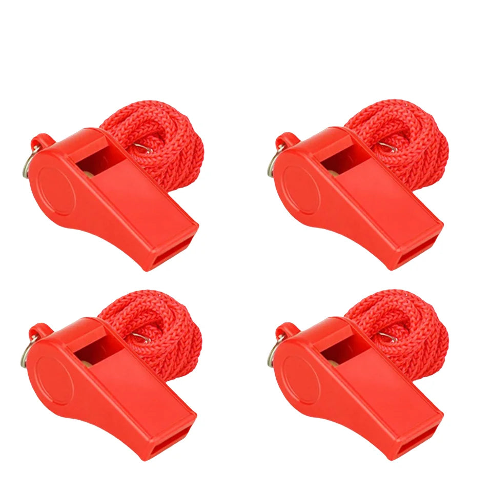 Loud Referee Whistle with Lanyard – Sports & Hiking (1/3/5 Pack)