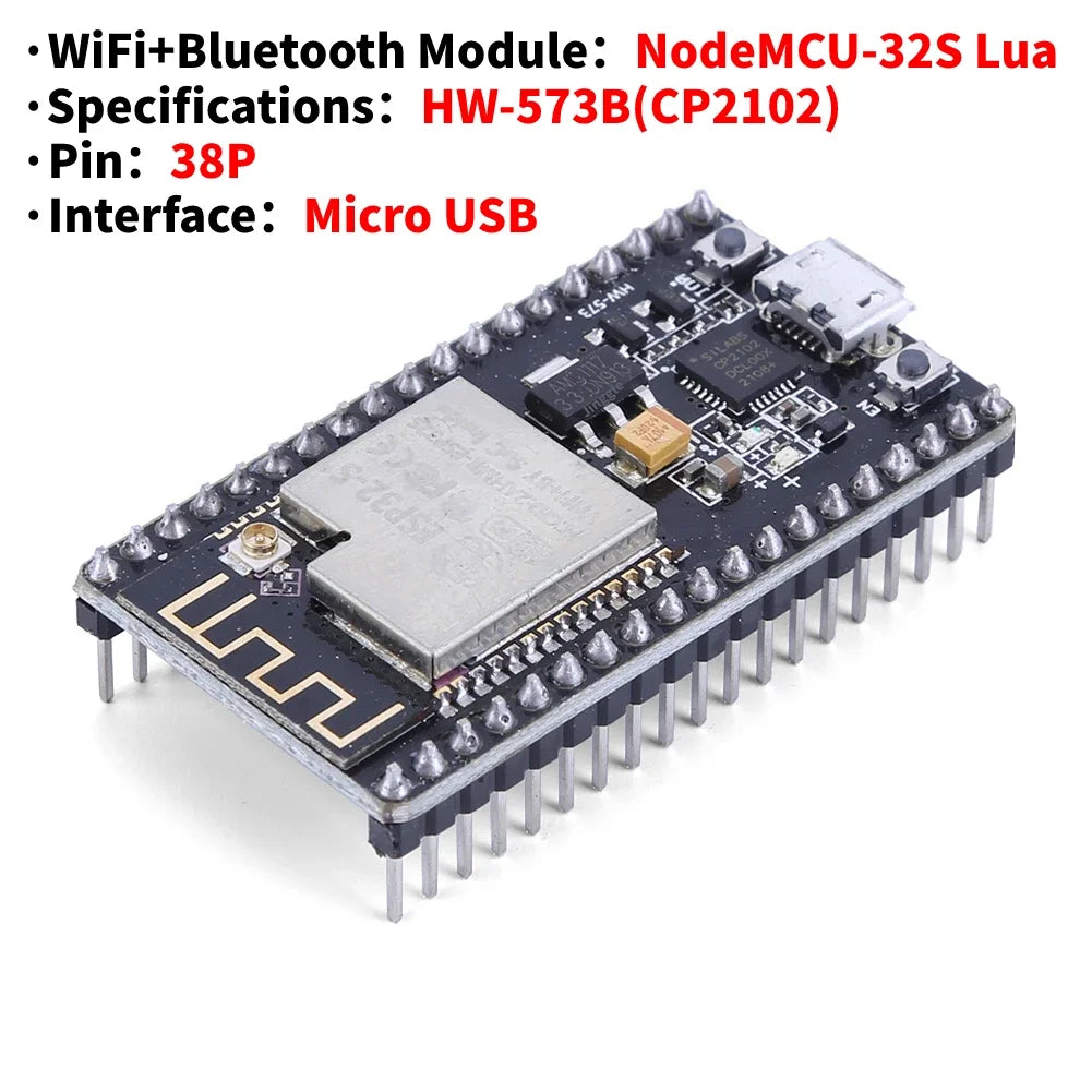 esp32 Development Board WiFi+Bluetooth Ultra-Low Power Consumption Dual Core -32S 32-32D/32U32 Expansion board Peaceful Pleasures Health and Wellness HW-573B