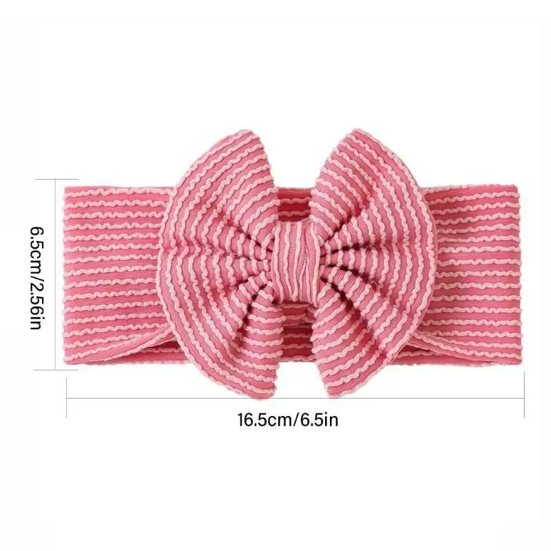Soft Nylon Baby Bow Headbands – Newborn to Toddler Girls