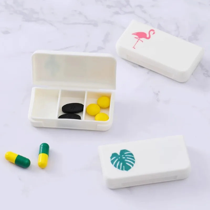 3-Compartment BPA-Free Portable Pill Organizer | Travel Case