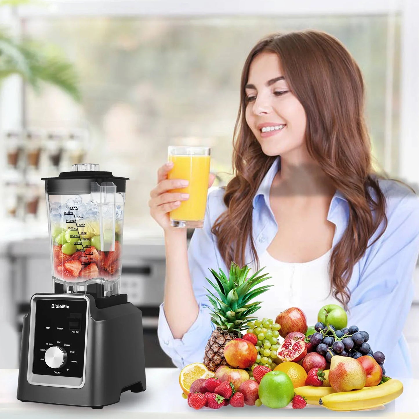 BioloMix Digital BPA FREE 2L Automatic Blender Blenders Peaceful Pleasures Health and Wellness