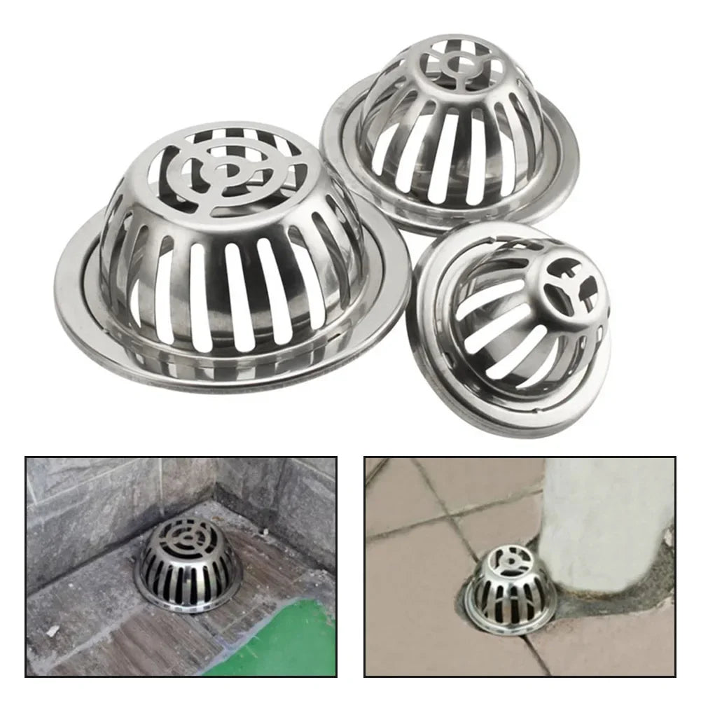 Stainless Steel Gutter Leaf Guard & Downspout Filter 3/4/5 Inch