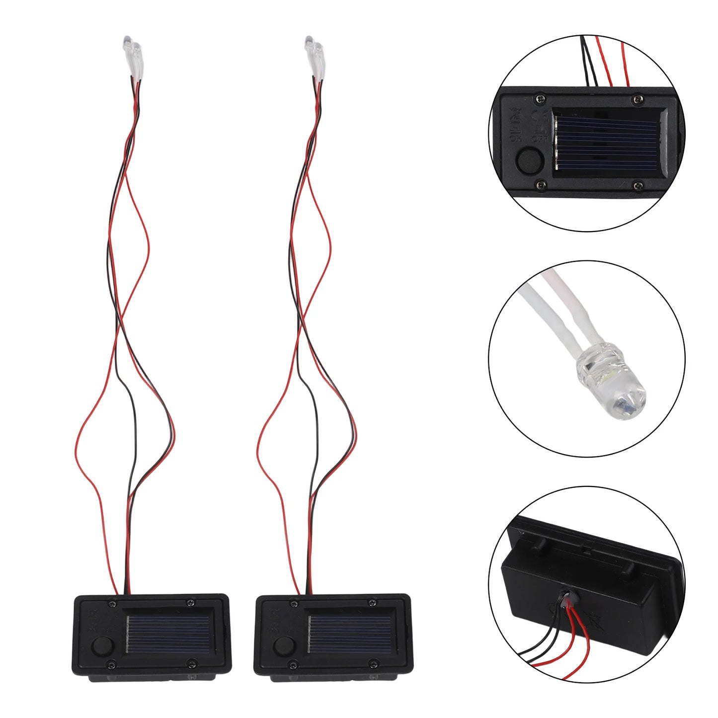 Solar Light Boxes Replacement LED Bulbs Easy Install Auto Off