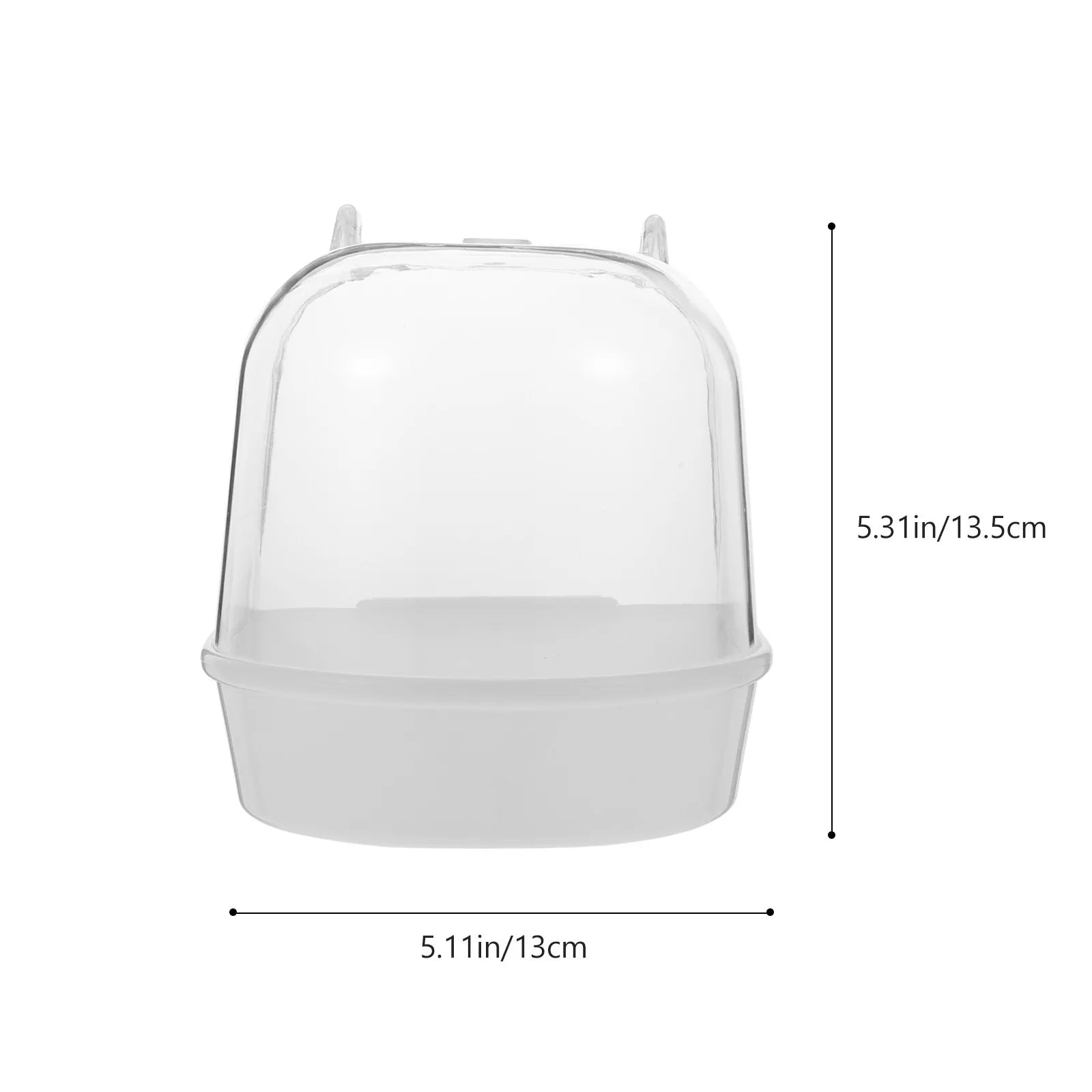 2Pcs Bird Bath Basins Hanging Parrot Shower Tubs Spill-Proof Outdoor Cage Bathtubs for Pet Bird Cleaning Moisturizing Skin Peaceful Pleasures Health and Wellness