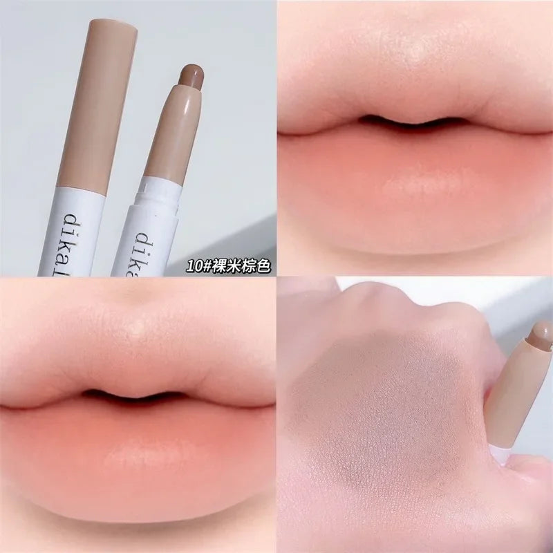 Waterproof Matte Lip Liner Pencil – Nude & Coral Pink, Long-Lasting