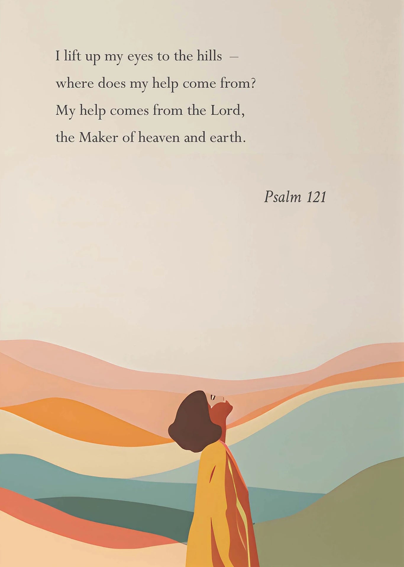 Christian Cross Canvas Wall Art | Bible Verse Baptism Gift