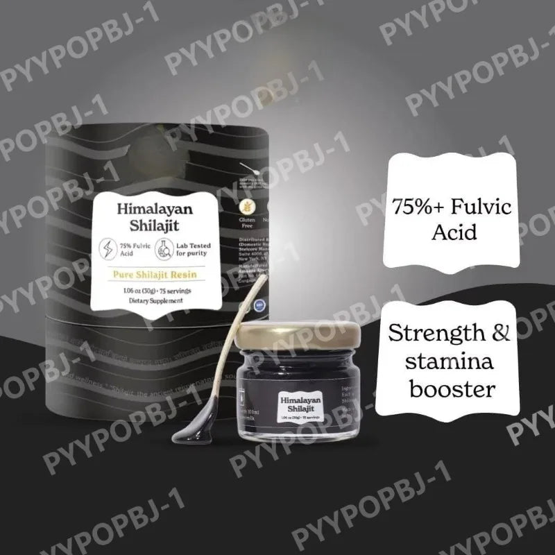 Himalayan Shilajit Resin | Fulvic Acid, 85+ Minerals, 75 Servings