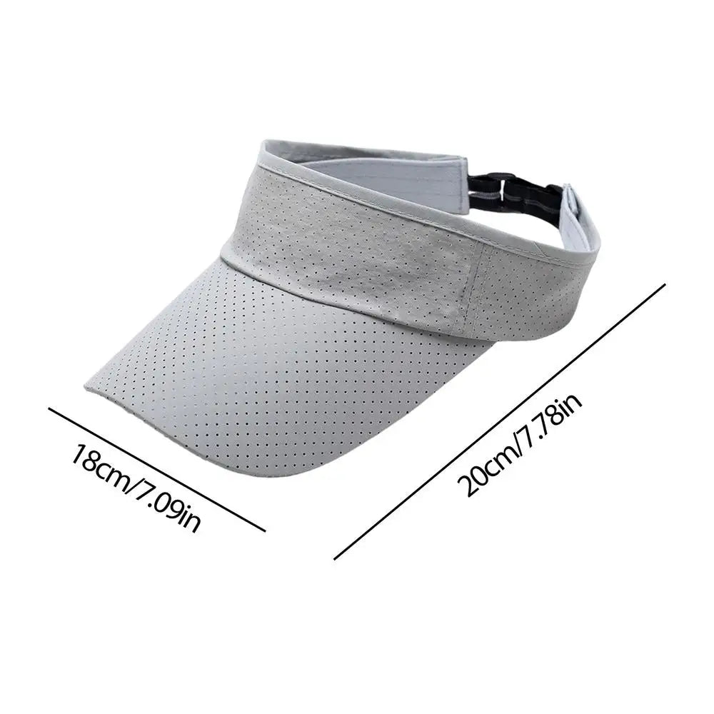 Unisex UV Sports Visor – Adjustable, Foldable Sun Hat for Outdoor