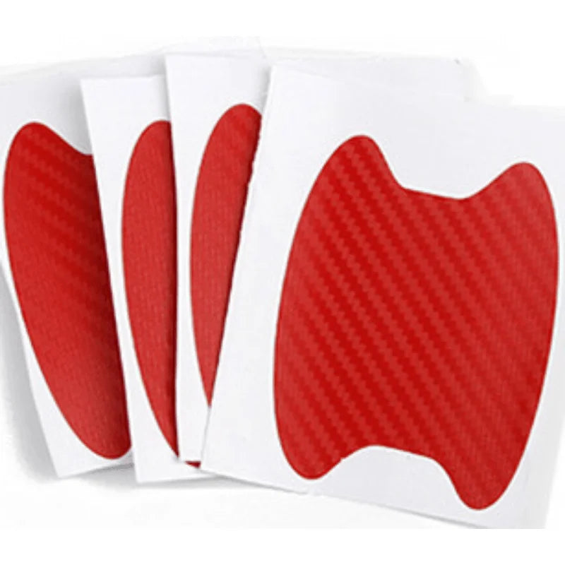 Car Door Handle Scratch Resistant Sticker Carbon Fiber Texture