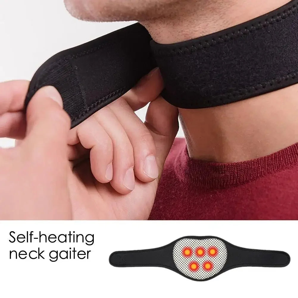 Magnetic Neck Brace Soft Neck Brace with 5/7/9 Magnets Self Heating Neck Support Protector Neck Warm Sleeve for Neck Pain Relief Peaceful Pleasures Health and Wellness