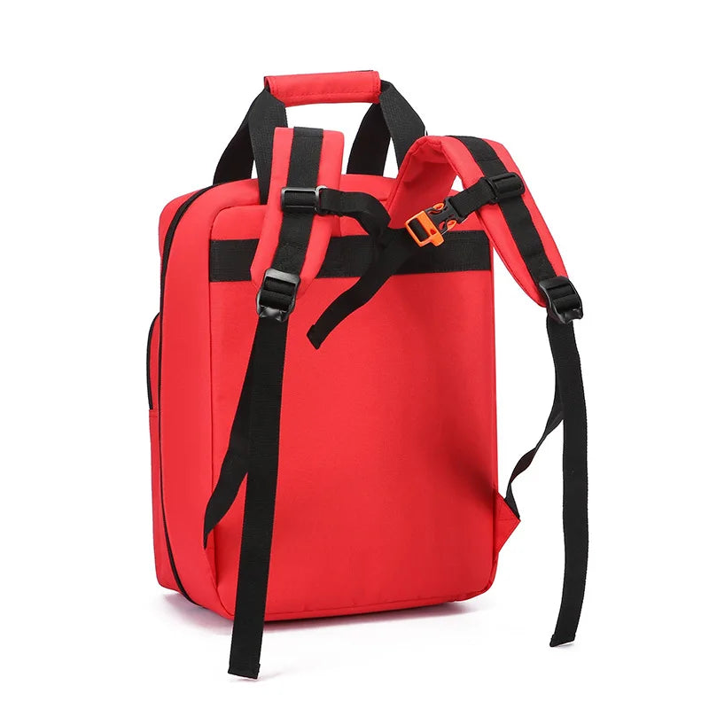 Large Capacity First Aid Kit With Multi layer Storage Pack Outdoor First Aid Kits Backpack 900D Tear Resistant Waterproof Peaceful Pleasures Health and Wellness