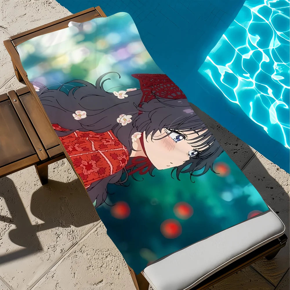 Kawaii Anime Quick-Dry Beach Towel | Soft Microfiber Pool Towel Quick-Dry Beach Towel Peaceful Pleasures Health and Wellness z6 STJ150x180CM