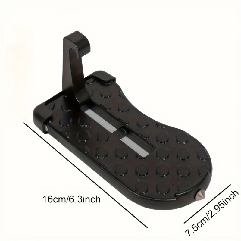 1 Aluminum Alloy Car Door Foot Pedal Assist Hook Top，Foldable Roof Rack Door Step，Easy access to the car roof，Universal Car Moun Peaceful Pleasures Health and Wellness
