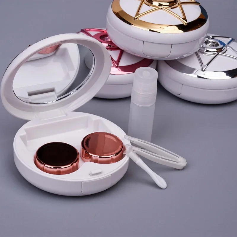 New Contact Lens Box Contact Lens Companion Box Care Box Star Diamond Series Storage Practical Portable Contact Lens Storage Box Peaceful Pleasures Health and Wellness