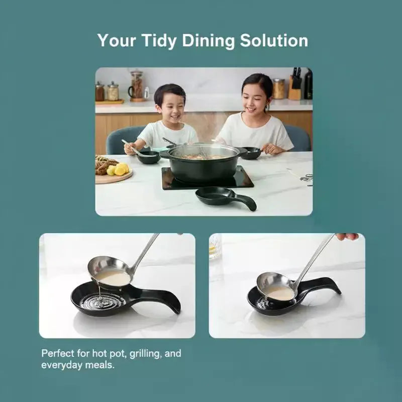 Large Ceramic Spoon Rest | Heat-Resistant, Dishwasher Safe