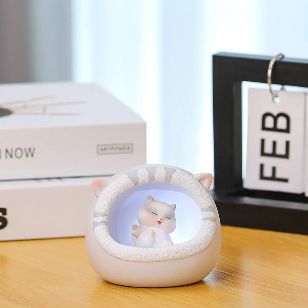 Cute Fat Cat Night Light – Kids Bedroom Atmosphere Lamp