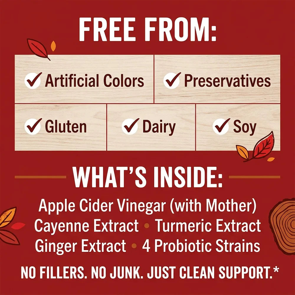 DETOXXTRA Apple Cider Vinegar Capsules 1000mg – 120 Ct