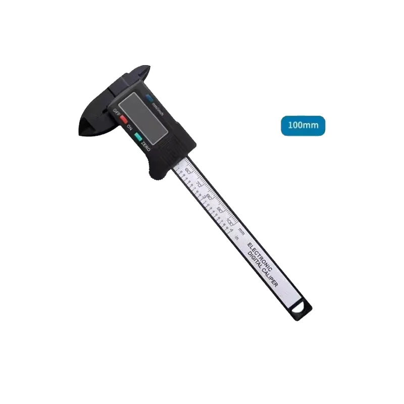 100/150mm electronic vernier caliper, carbon fiber dial vernier caliper, micrometer, digital scale. Batteries are not included Peaceful Pleasures Health and Wellness 100mm-Black