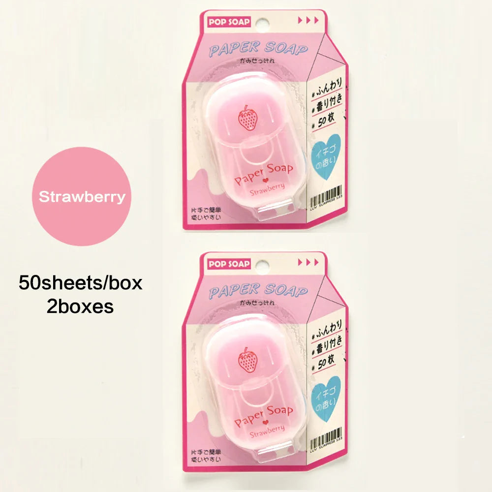 Portable Hand Soap Sheets for Travel – 50 Dissolving Sheets