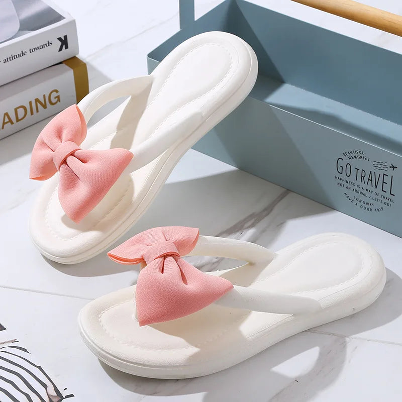 Bowknot Women's EVA Slippers | Non-Slip Bow Tie Slides